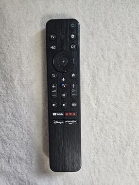 Black Streaming TV Remote with Voice and App Shortcuts